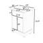 Meuble-lavabo 24 po avec lavabo, tiroir coulissant et tablette réglable 24 po-340673738