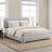 Boucle Bed Frame with Adjustable Headboard, Upholstered Bed Frame with Soft Rounded Corners, No Box Spring Needed/Easy Assembly/Noise Free-479862306-491979195