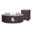 Table de foyer d'extérieur au propane en béton H 17,5 po x l 40,5 po Wilfrid-1303193273