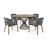 Camak Round Metal Base Dining Table