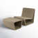 Jim Resin Adirondack Chair with Ottoman
