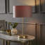 Dadiva Brushed Chrome Stem Table Lamp with Velvet Reni Shade-412353863-412353859-412353856