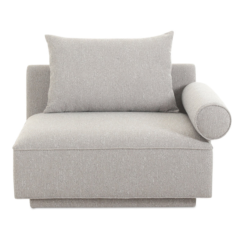 Fauteuil Catalya, Novax gris clair Boucle