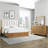 1pc Natural Wood Finish Six Drawer Dresser Wooden Bedroom Furniture