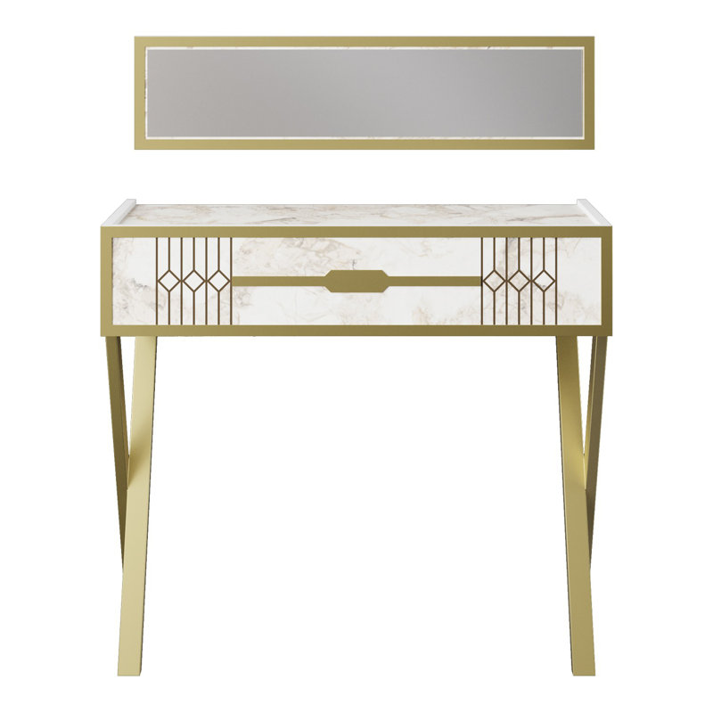 Caswell Dressing Table with Mirror