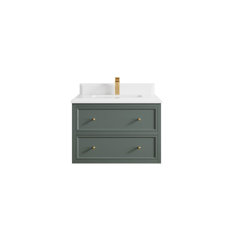 Meuble-lavabo simple flottant 30 po Roswell