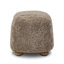 Bilbury Oval Ottoman-Taupe Shearling-42650462-42650461