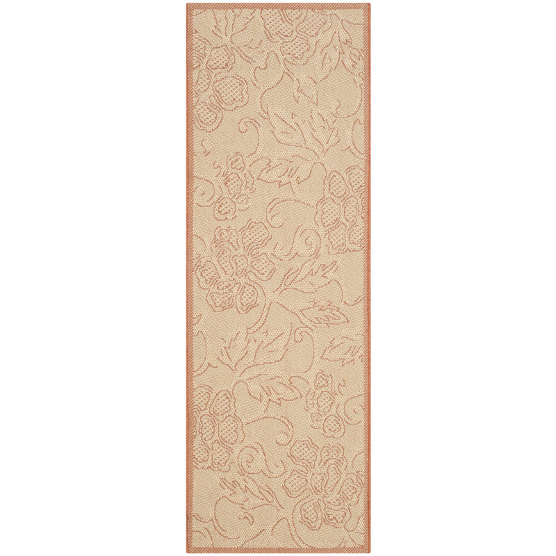 Tapis d'intérieur / extérieur à fleurs Herefordshire Performance, Tapis de couloir 2 pi 3 po x 6 pi 7 po