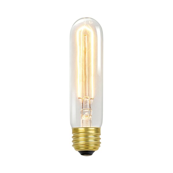 Great Value LED Light Bulb, 3.5W (25W Equivalent) T10 Clear Tube Lamp E26  Medium Base, Dimmable, Soft White, 1-Pack 