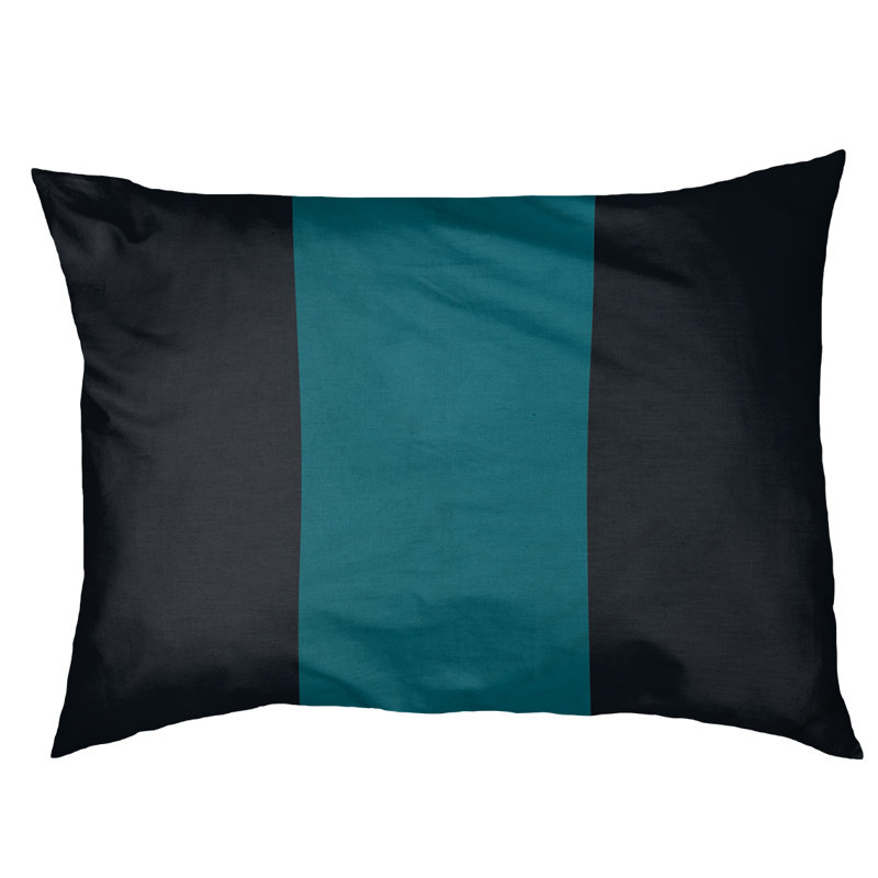 Coussin pour chien Auburn, Très grand (l 50 po x P 40 po x H 7 po), Noir / bleu sarcelle