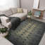 Dazzle Wool Abstract Area Rug in Gray-1210886350