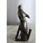 Petite statue en aluminium «Coyote Hurlant» Collection Faune 6 po x 8 po x H 14 po