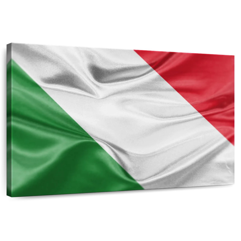 Drapeau italien Borges, H 8 po x l 12 po