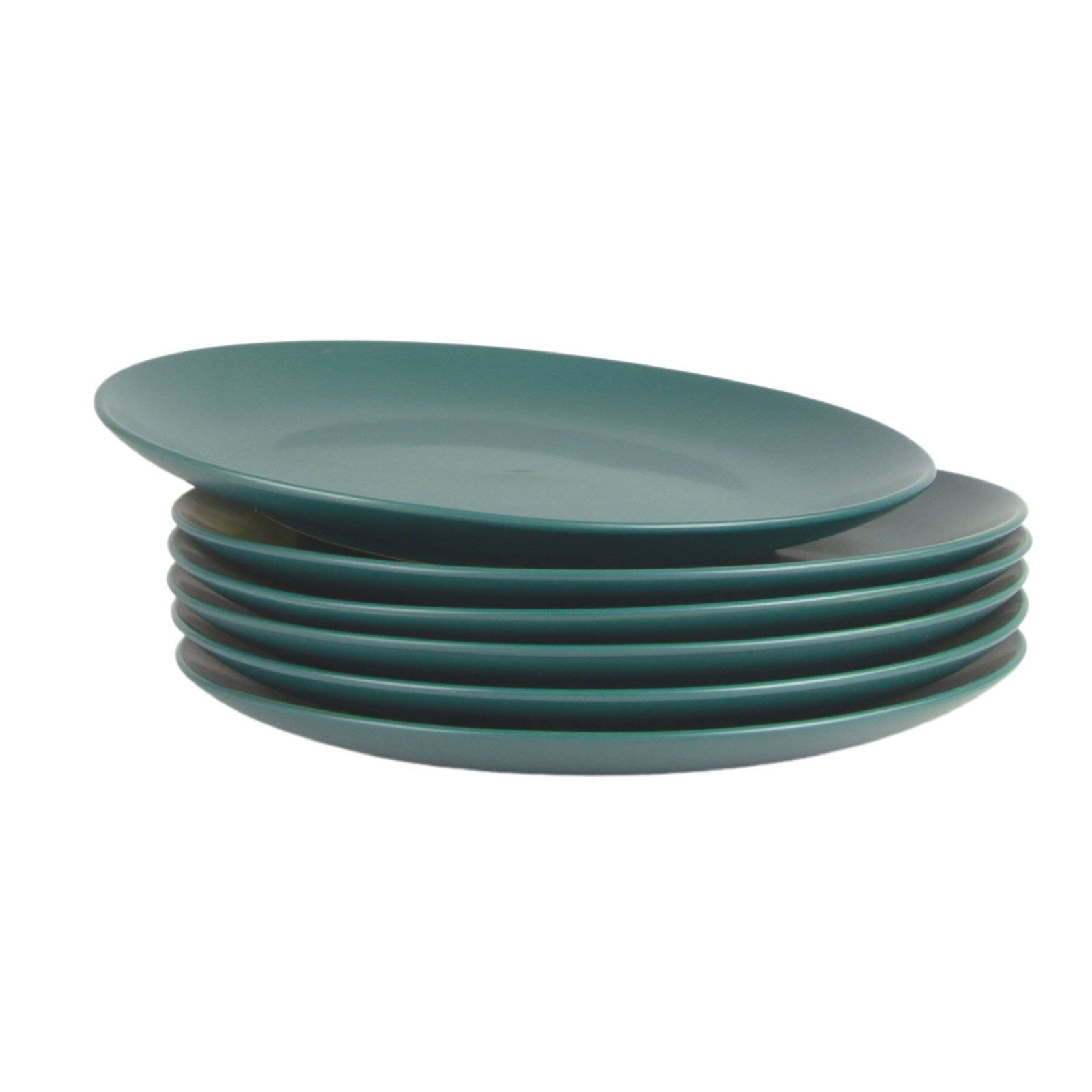 Wazee Matte 10.5" Dinner Plate, Emerald Green