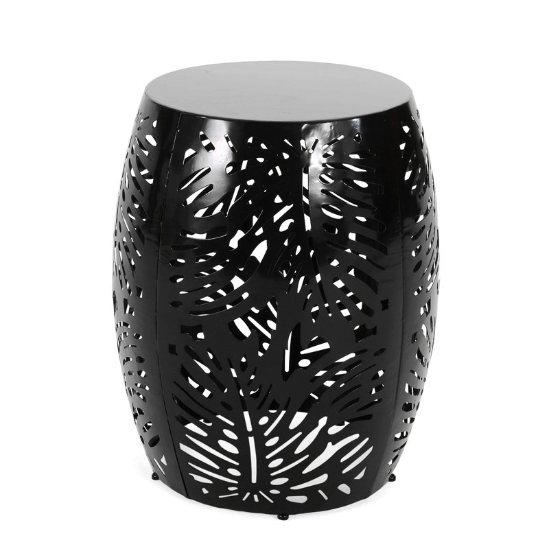 Metal End Table -Large, Black