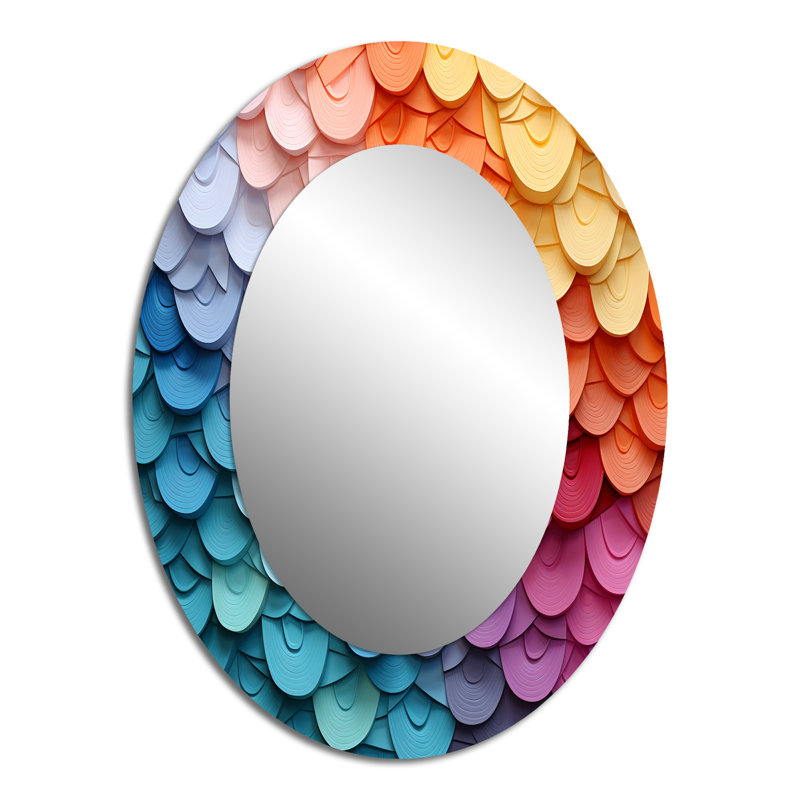 Opt Opt Harmonious Spectrum II - Miroir mural multicolore, 40 po x 30 po