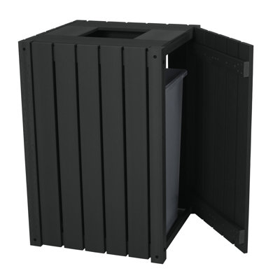 Poubelle ouverte en plastique recyclé - 39 gallons