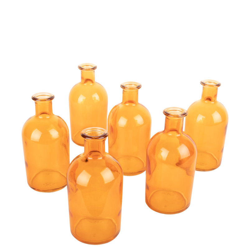 Lacarvia Glass Decorative Bottle, Amber
