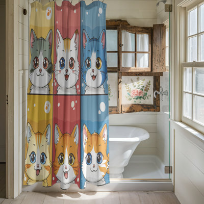 Playful Cats - Rideau de douche Premium