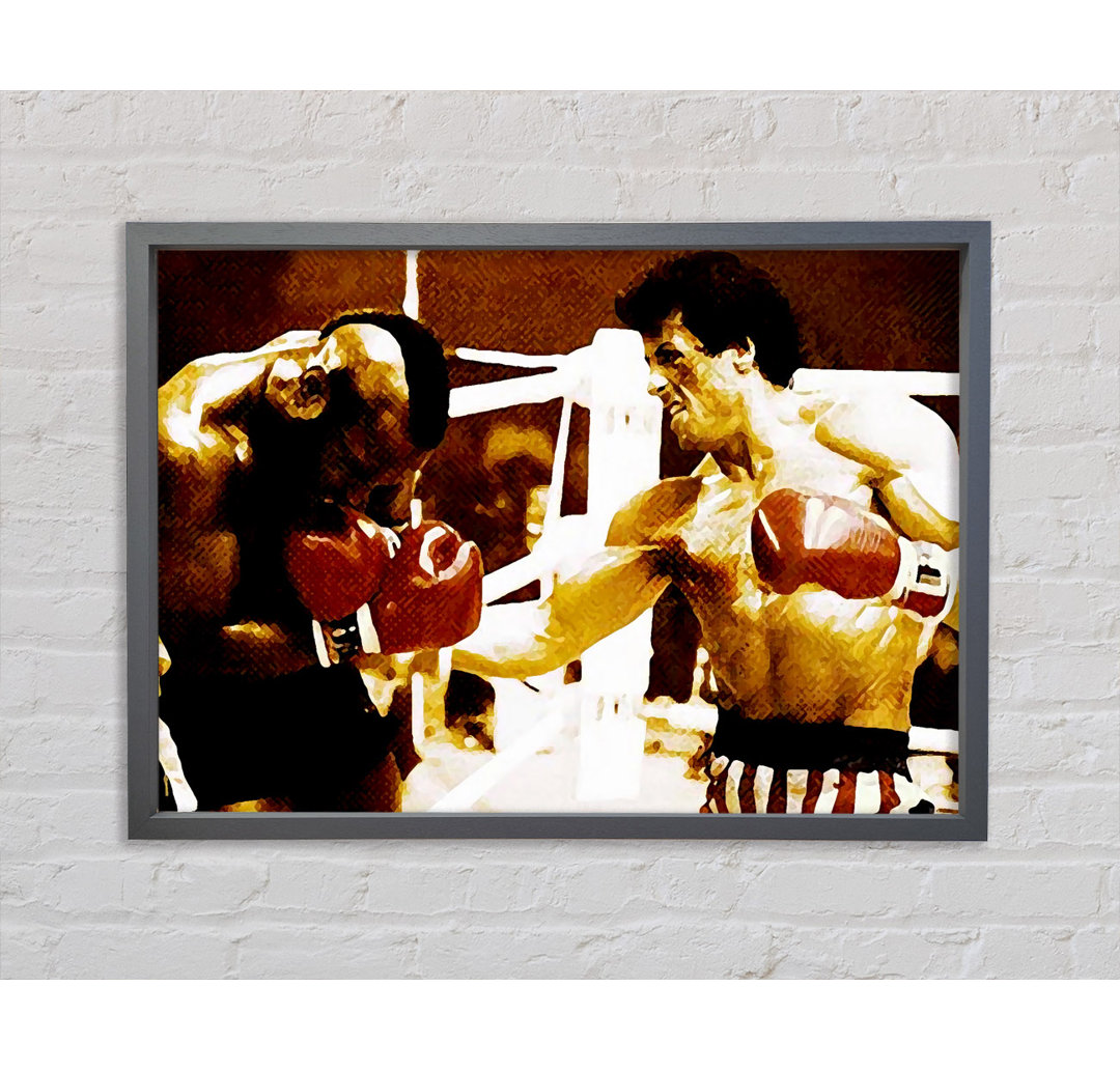 Rocky 3 In The Ring With Mr T - Einzelbildrahmen Kunstdrucke auf Leinwand