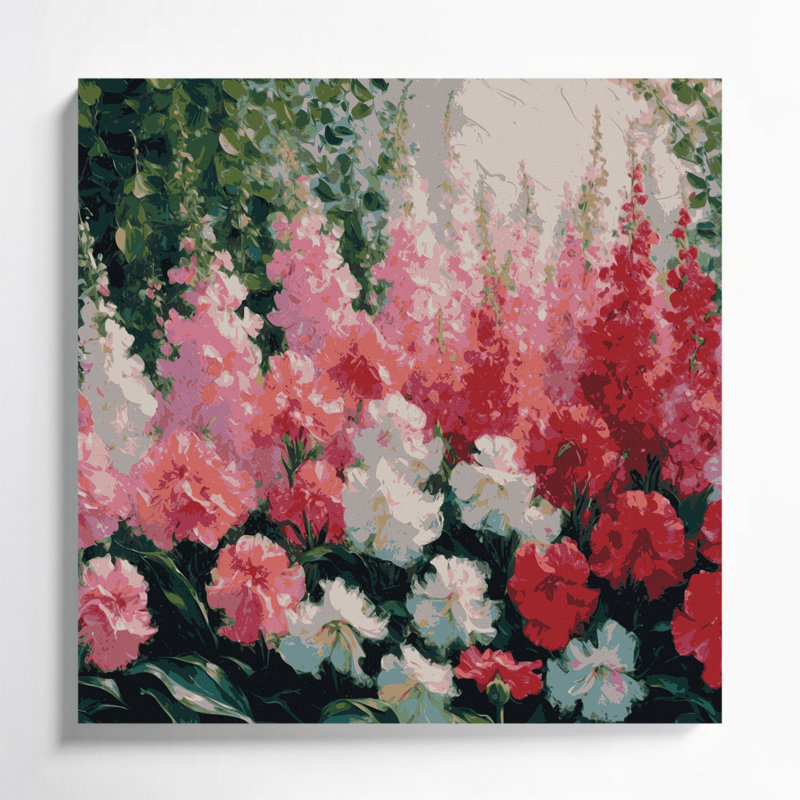 Impression sur toile Botanical Impatiens, H 16 po x l 16 po