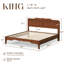 Base de lit à pieds hauts en bois Minimalist-192996706-192996704