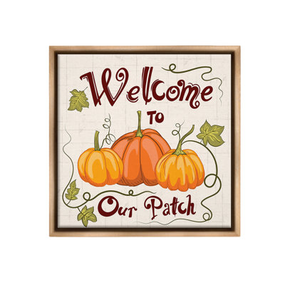 «Pumpkin Patch Welcome» par Diane Labombarbe sur toile
