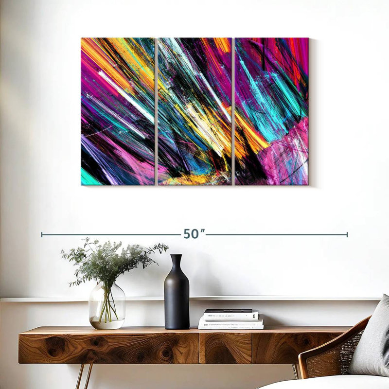 Avery Rainbow Abstract, 24" H x 38" W