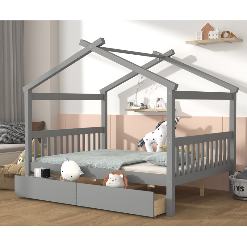 Arvelo Kids Full with Drawers, Gray