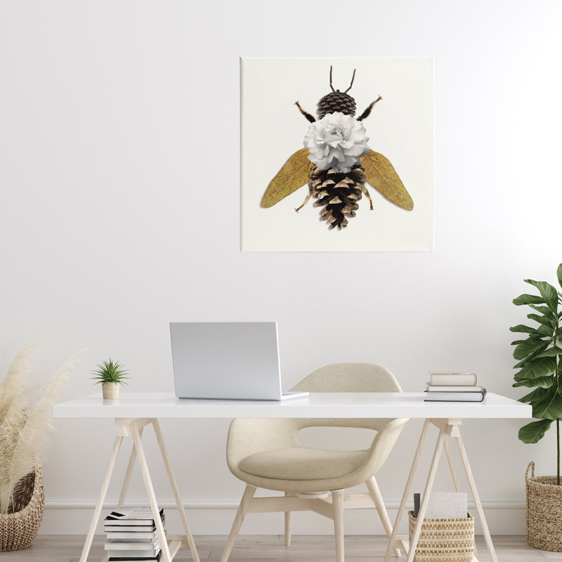 Nature, toile d'abeille construite par Sasha, H 24 po x l 24 po