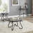 Tempered Glass Surface Console Table Coffee Table With Sturdy Construction For Living Room