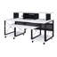 Bureau de musique rectangulaire 71,6 po avec plateau pour clavier Mehraan-1925300629