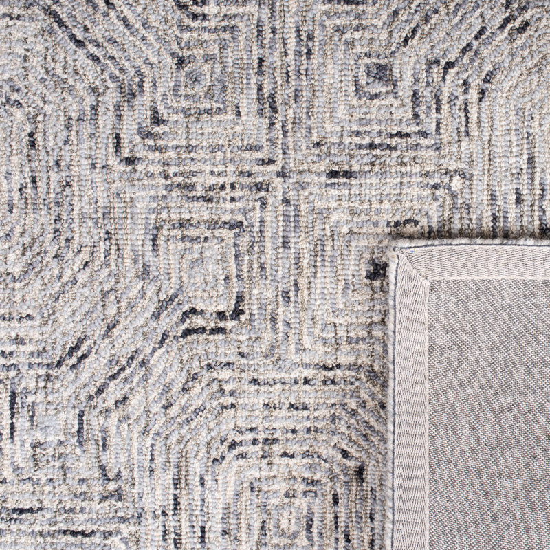 Deyoung Hand Tufted Wool Geometric Rug, Rectangle 2' x 3'