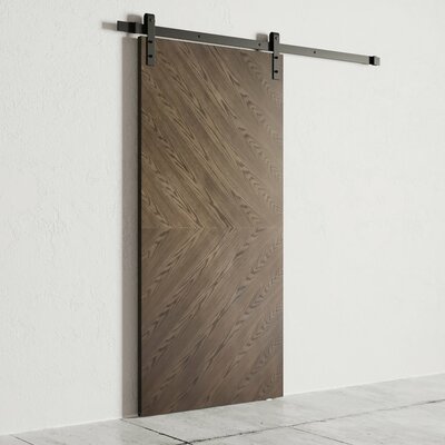 Paneled Wood Finish Bianco Barn Door with Installation Hardware Kit -  Urban Woodcraft, 500W.40BD.BA.D