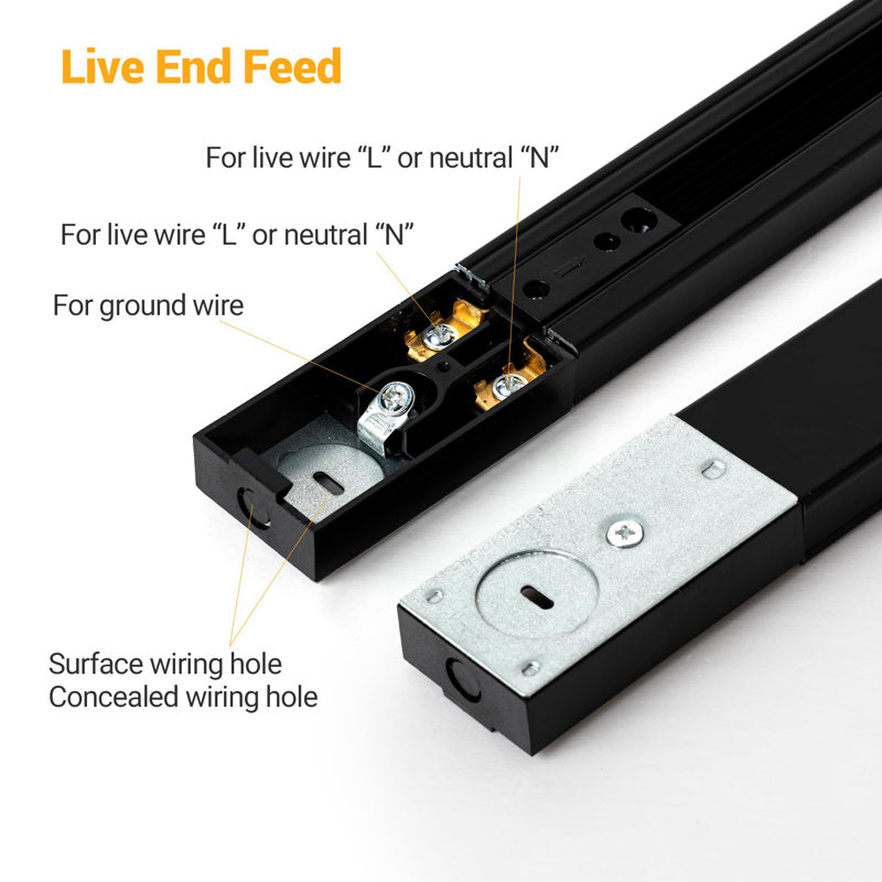 39'' 8 -Light Fixed Track Track Kit with Adjustable Head