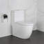 Toilette allongée moderne à double chasse avec siège à fermeture douce KDK Home