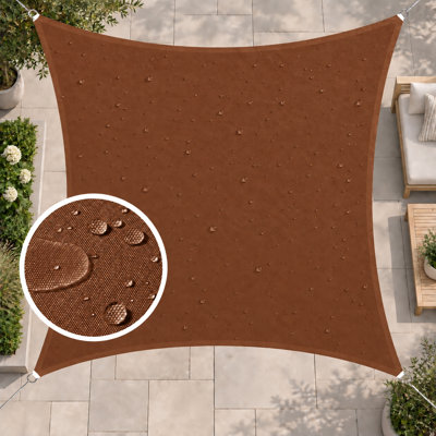 Colourtree Square Waterproof Shade Sail With Hardware Kit