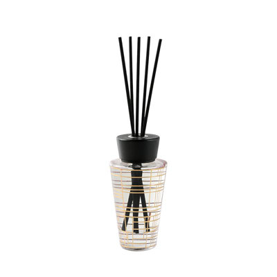 Diffuseur à roseaux conique avec capuchon noir, 200 ml
