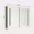 40In. W X 30 In. H LED Large Rectangular Aluminum Alloy Surface Mount Medicine Cabinet With Mirror