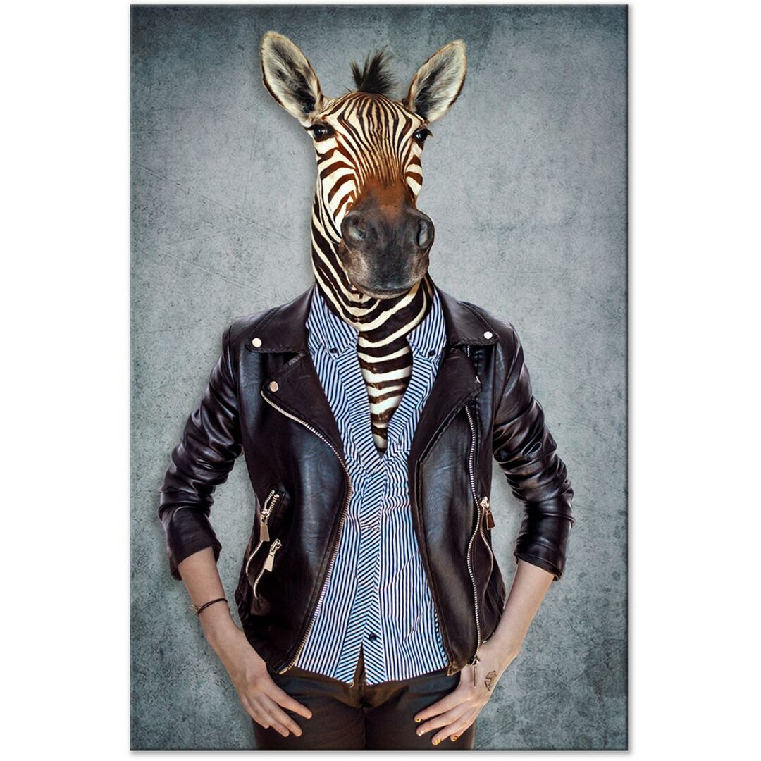 Leinwandbild Zebra Ewa