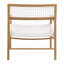 Chloe 26" W Armchair with White Seat