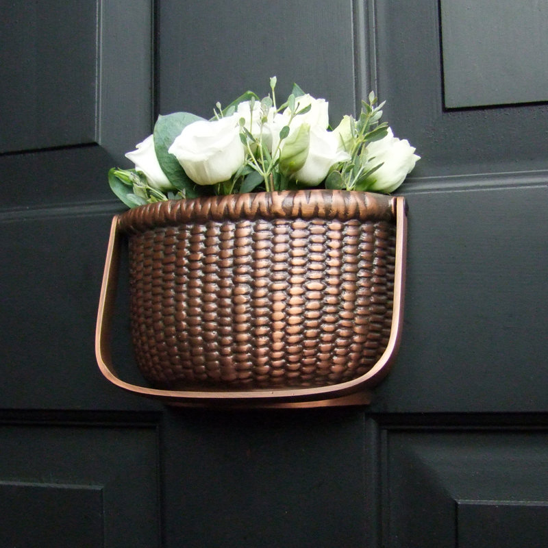 Nantucket Basket Door Knocker, Oiled Bronze