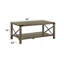 Table basse rustique avec tablette