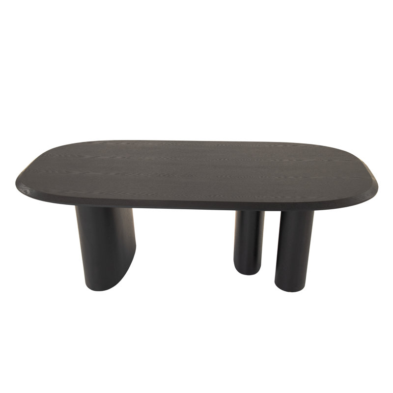Ovale Elise, H 30 po x L 87 po x l 39,4 po, Bois de frêne noir