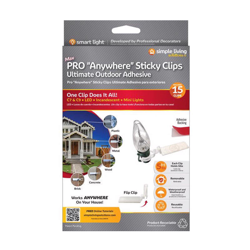  Max Pro Anywhere Sticky Clips 15 pk