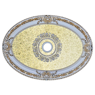 Médaillon ovale pour plafond