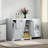 Freestanding Laundry Cabinet With Tilt-Out Hamper & Adjustable Shelf,Door Shelve Design
