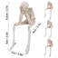 3Pack Statues d'Halloween See Speak Hear No Evil Squelon Figurines