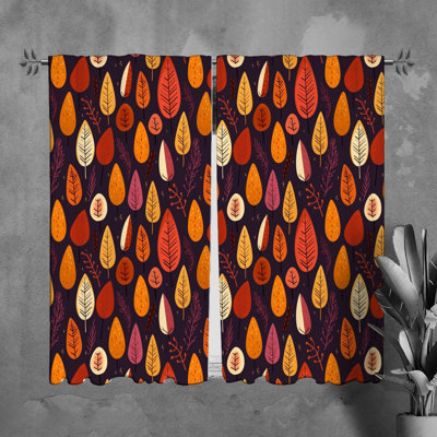 Paire de rideaux obscurcissant en polyester Luzdari
