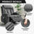 37.4" Oversized Manual Recliner with Heat and Massage, Swivel Rocker Chair with  USB Ports Cup Holders,-1630171475
